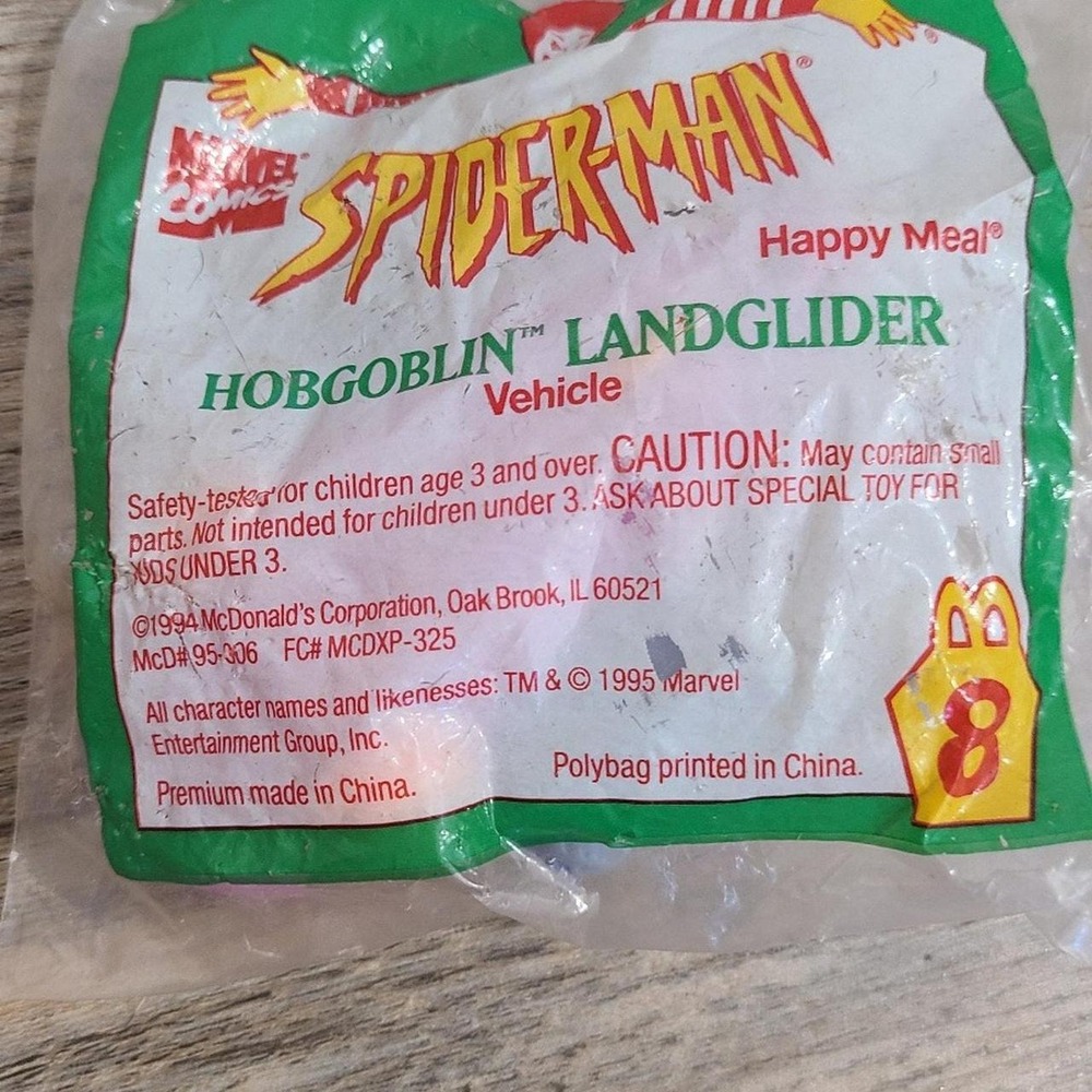 Spiderman McDonald's Toys